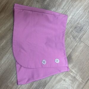 Pink Mini Skirt with Button Detail